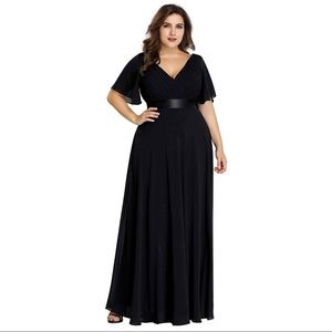 Formal Maxi Dress, Black